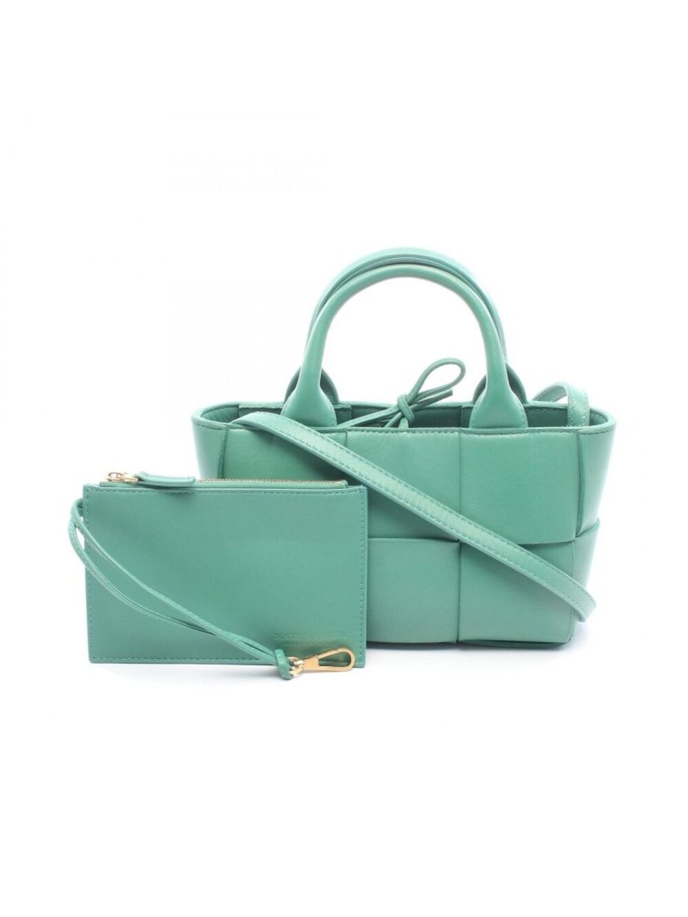 Bottega Veneta Tote Bag Candy Arco 2-Way Green Leather